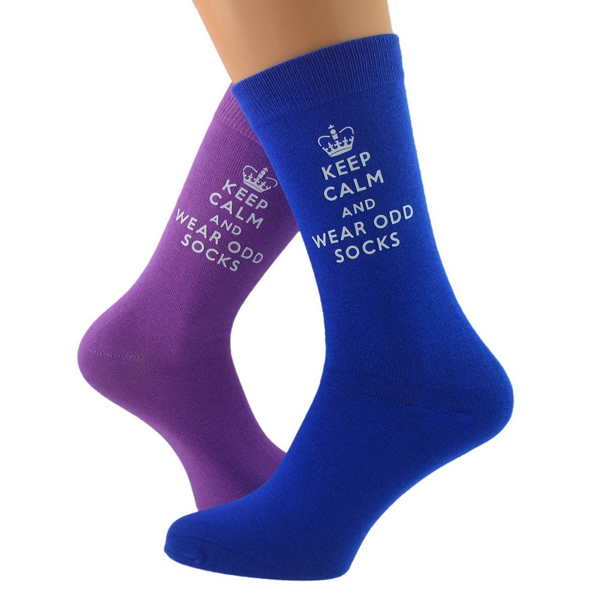Gtr-Prestige Giftware Men's Black Keep Calm & Wear Odd Socks Fun Novelty Socks Uk Size 5-12 - X6n559
