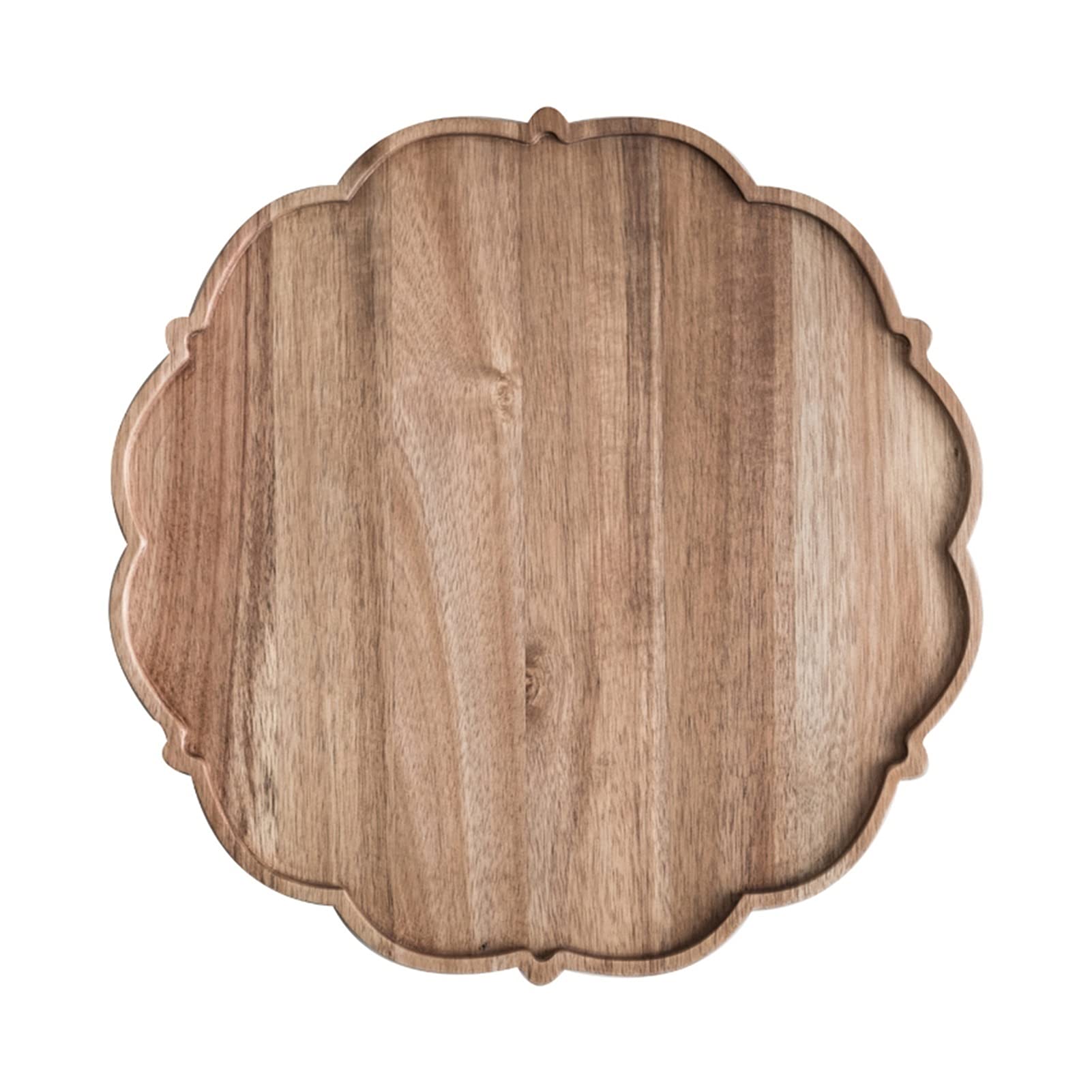 Bandeja Bandeja de Servir y Plato, Placa de Madera en Forma de Flor Bandeja de bocadillos, Bandeja de Desayuno, decoración de la casa de Campo con Estilo Sirviendo Platos Bandejas para Servir Comida