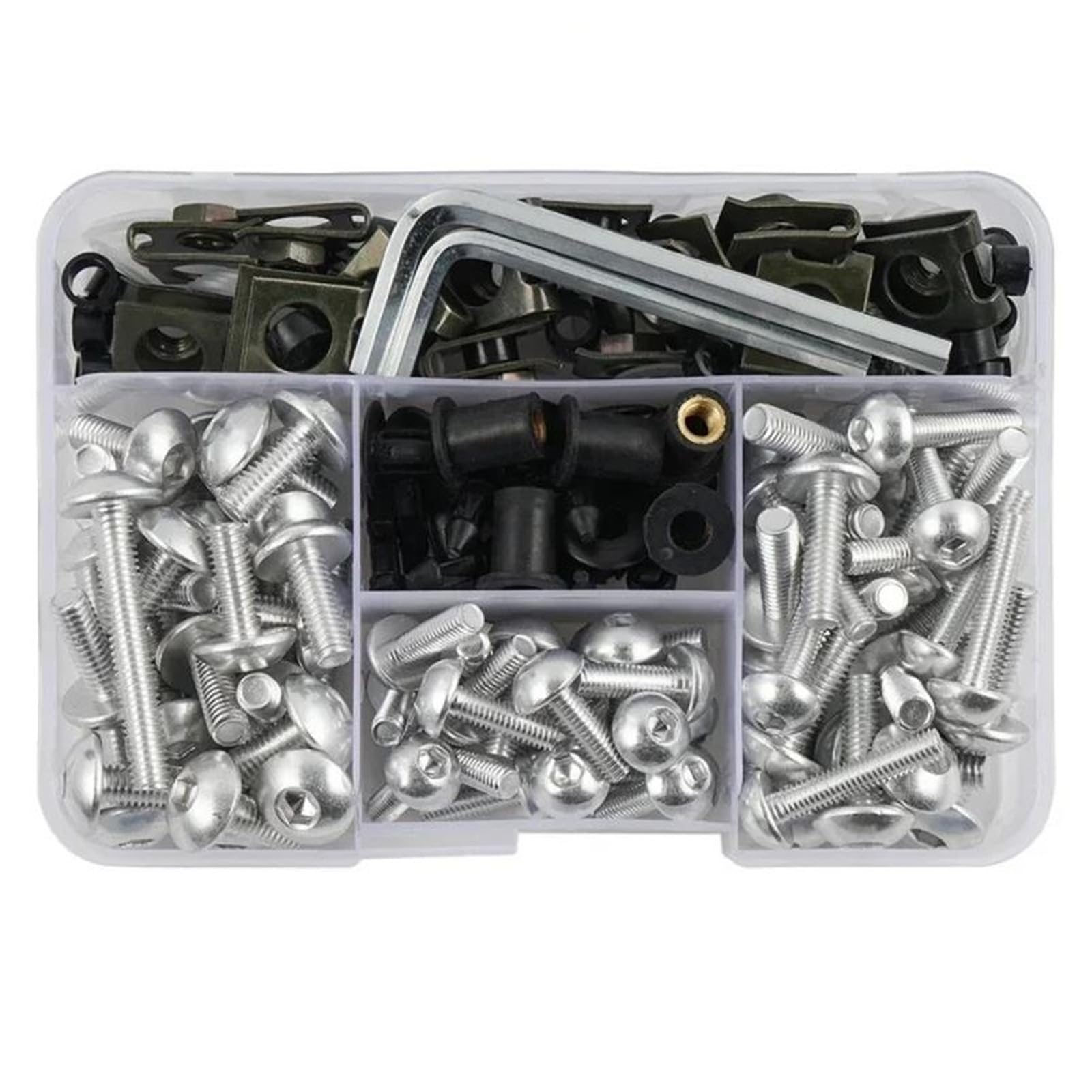 Carene Bulloni Bulloni Carenatura Moto per Yamaha TDM 850 900 A TDM850 TDM900 Kit Bulloni Carenatura Elementi di Fissaggio Viti Carrozzeria Moto Viti Dadi(Argento)