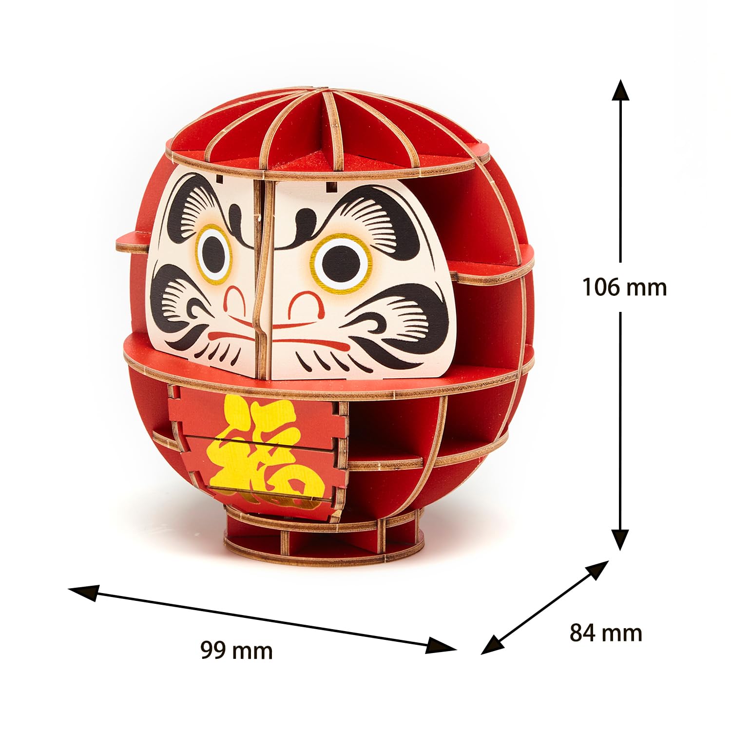 Amazon | ki-gu-mi だるま - 小学生 から 大人 まで 楽しめる 木製 3D