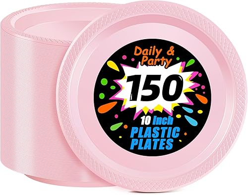 Miniatura 34 de WELLIFE Platos de postre negros de 7 pulgadas, 150 unidades, platos de postre de plástico desechables para fiestas, pasteles, aperitivos, ensaladas,