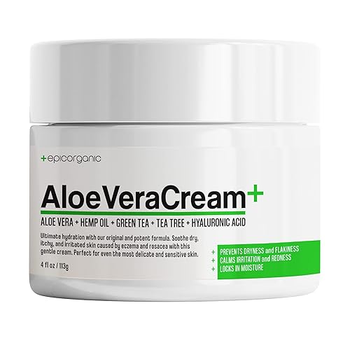 Miniatura 6 de Crema hidratante orgánica de aloe vera hidratante corporal y facial para el acné la psoriasis la rosácea el eczema el envejecimiento la picazón seca