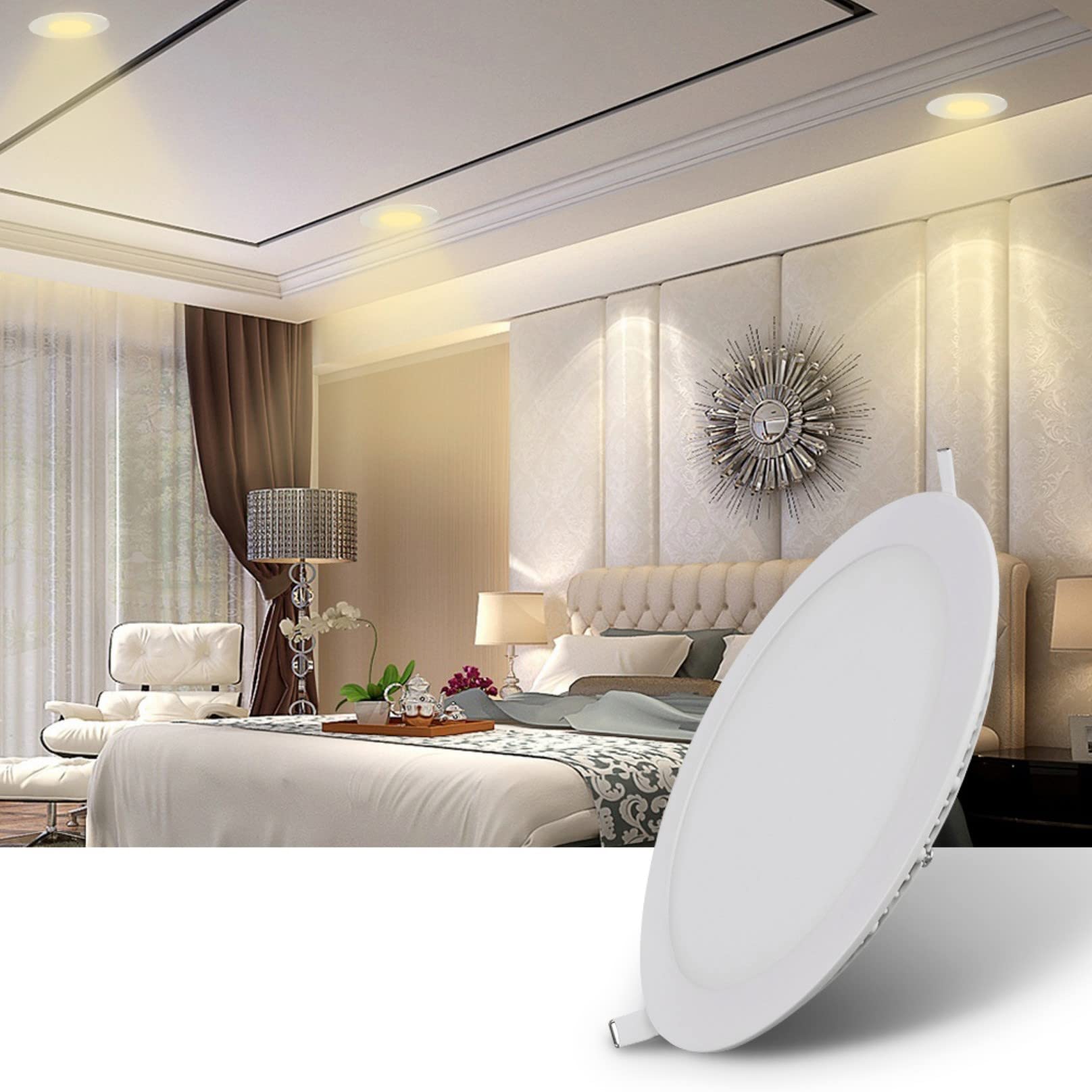 18W LED Interchangeable Downlight, 8 Inch LED Recessed Lights