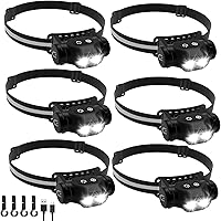 Vista 11 de Linterna frontal magnética recargable de alto lúmenes para camping, senderismo, espeleología, pesca, sensor de movimiento, impermeable, resistente a