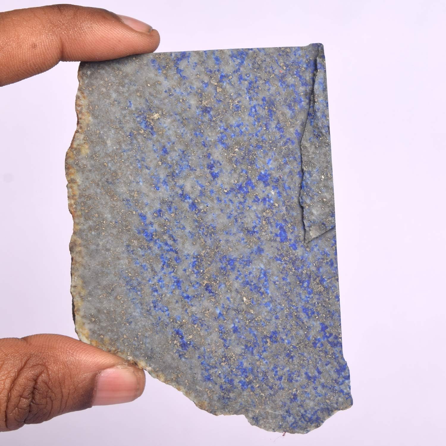 Natural Raw Stone Rough Rock Crystal Loose Gem 200.50 Ct Blue Gold Flakes Lapis Lazuli Gemstone For Jewelry Making