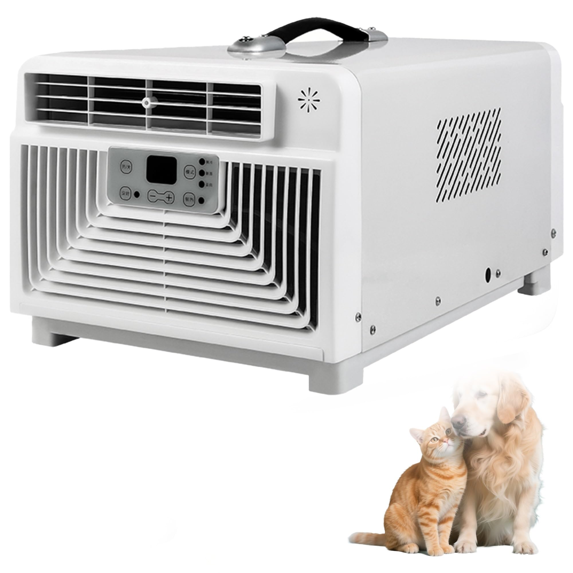 Quiet Portable Air Conditioner with Window Kit – 3400 BTU 4-in-1 AC Unit with Dehumidifier & Fan, LED Display, Remote Control, 12H Timer Climatizer for Bedroom, Office, Dorm Room