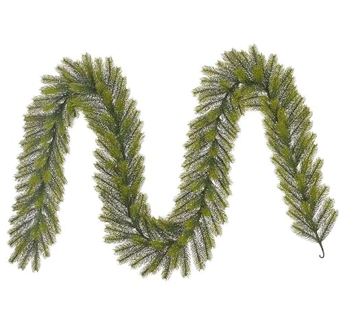 Magie di Natale Ghirlanda dietro porta Milton in PP effetto aghi di Pino, corona per decorazioni natalizie (270 cm)