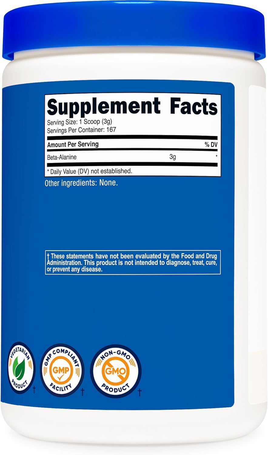 Nutricost Beta Alanine Powder 500 Grams (1.1lbs) - Pure Beta Alanine, Gluten Free & Non-GMO - Image 5