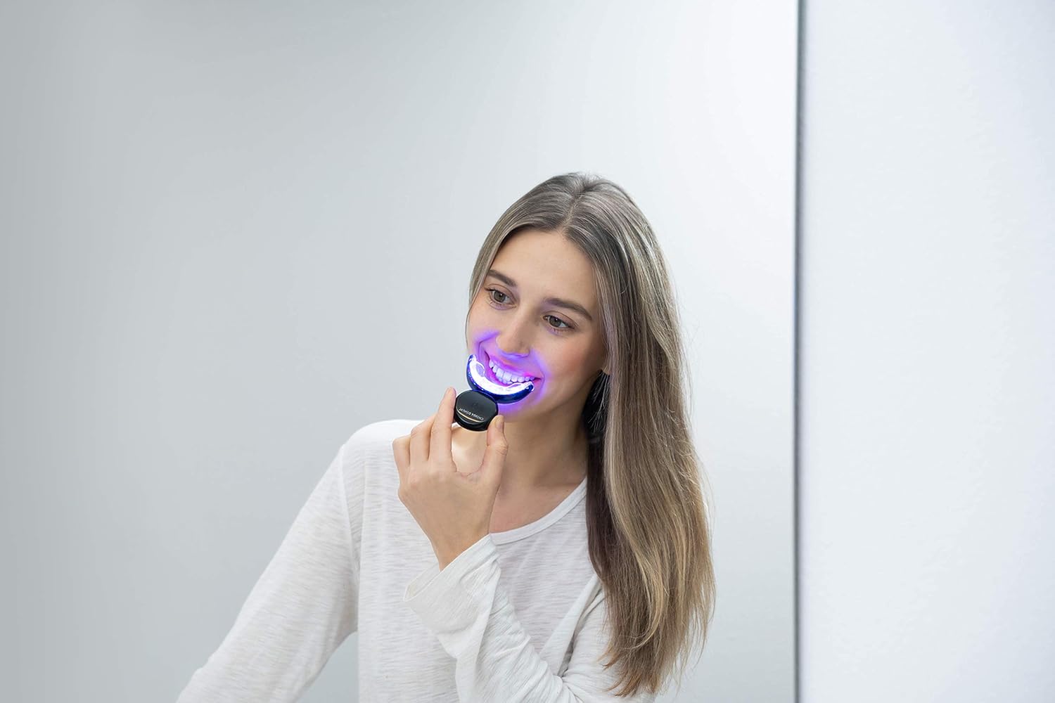 CHERRY DENTAL PROFESSIONAL AT HOME TEETH WHITENING KIT, DESIGNED BY US DENTISTS, OVER 100 TREATMENTS, SAFER THAN WHITENING STRIPS, 32X LED RED/BLUE LIGHT, SNOW WHITENING PENS, SAFE FOR SENSITIVE TEETH : Beauty & Personal Care