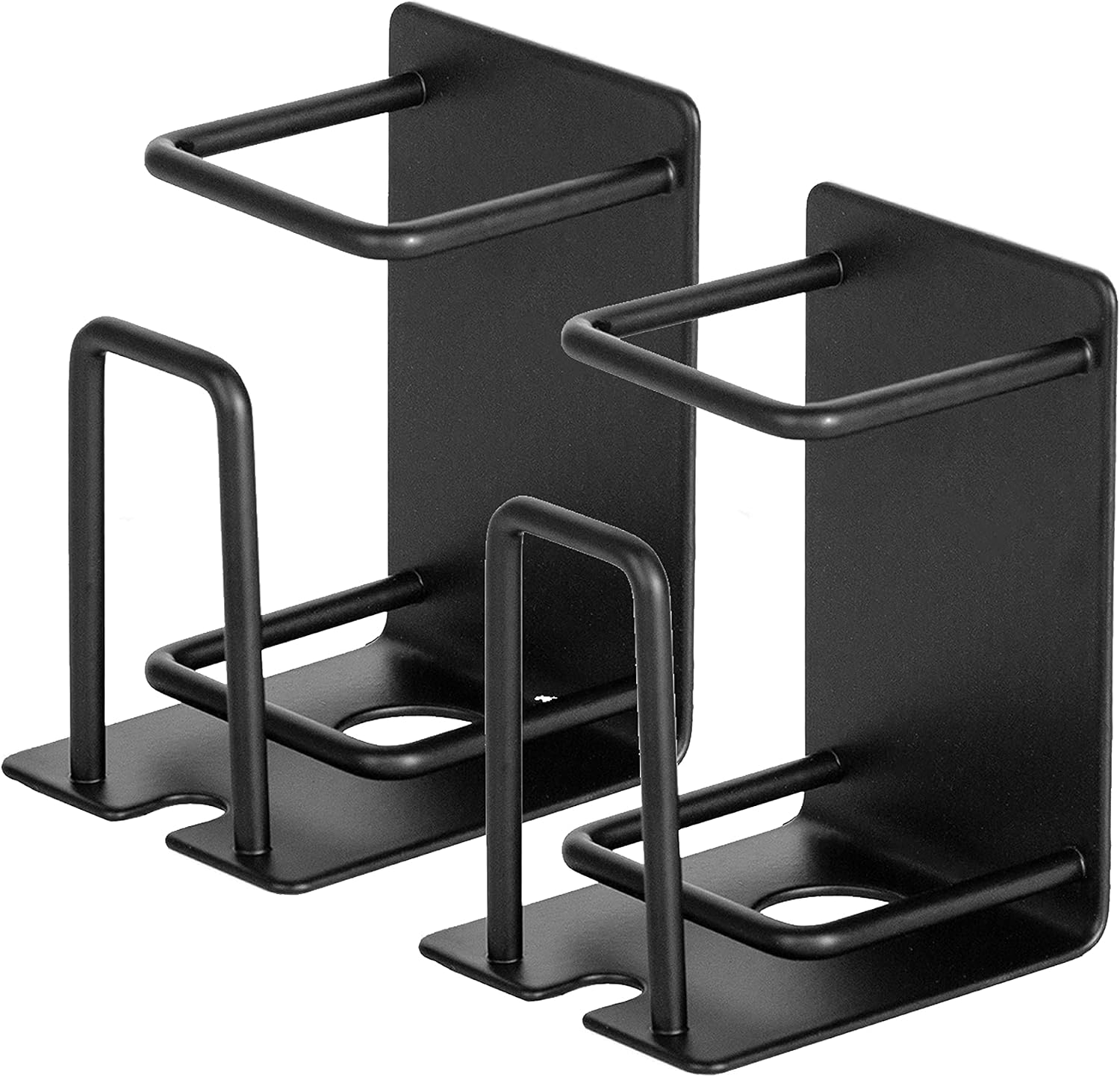 Toothbrush Holder Wall Mounted, Stainless Steel Bathroom Organizer for Electric Toothbrush, Toothpaste & Cup, No Drill Adhesive Shower Caddy (Black,1 Pack)