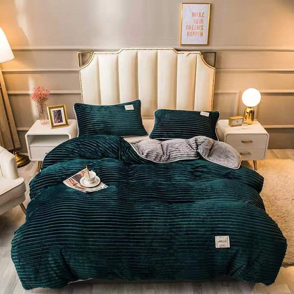 Housse de couette en velours pour lit enfant et adulte AB14