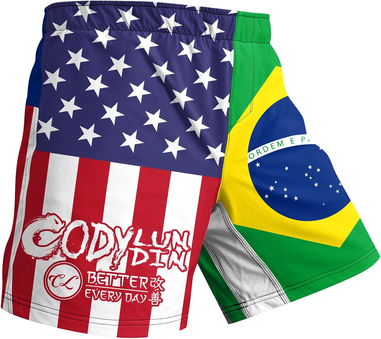 Red Plume Men’s Training Boxing Shorts MMA BJJ Trunks Kickboxing Fight Wear for Grappling Fitness Muay Thai No Gi Activewear