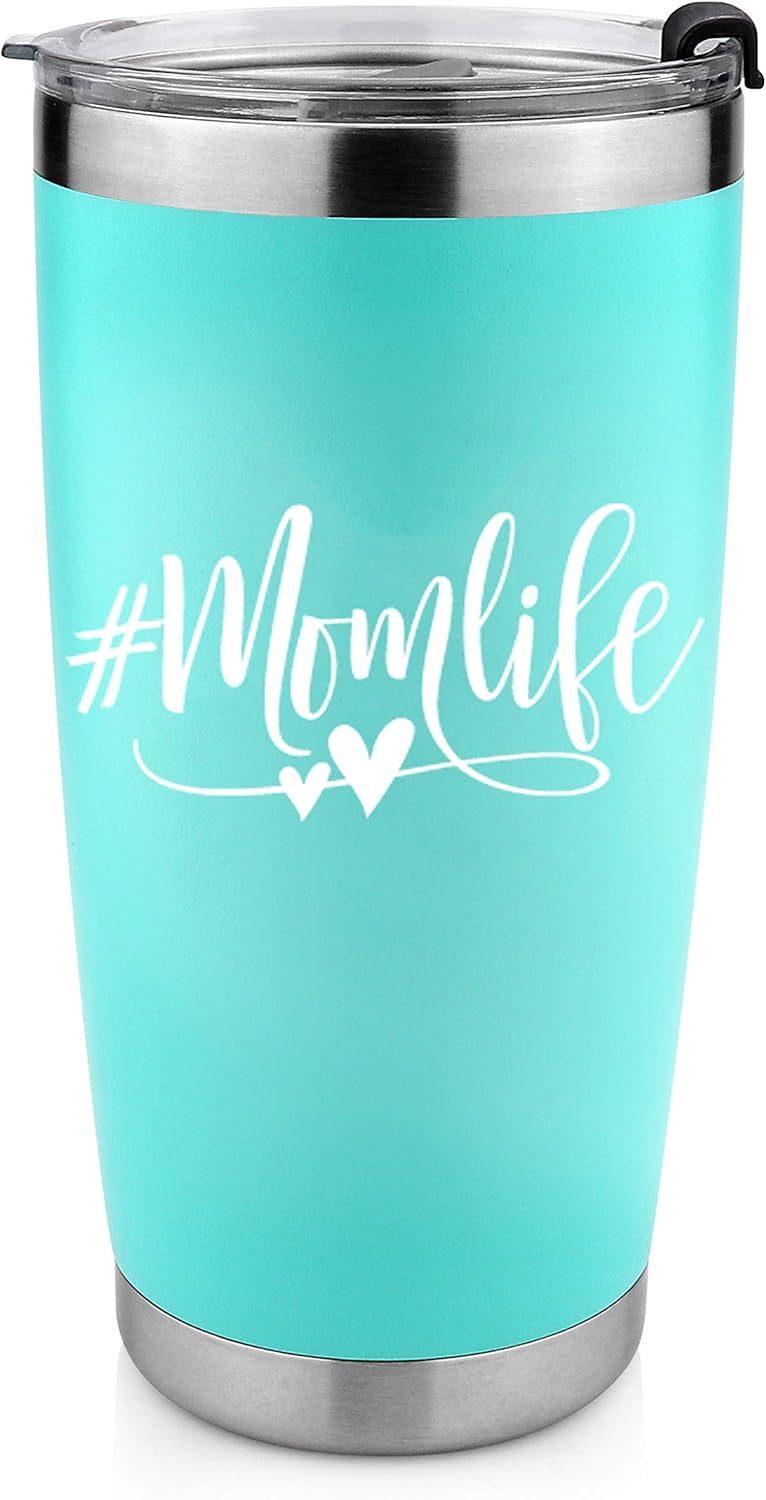 🔥 Cashback up to 70% #Momlife -Gift for Mom for Mothers' Day, Birthday, Christmas, Any Occasion-20 Ounce Stainless Steel Tumbler With Spill Proof Lid, Stainless Steel Straw And Cleaning Tool