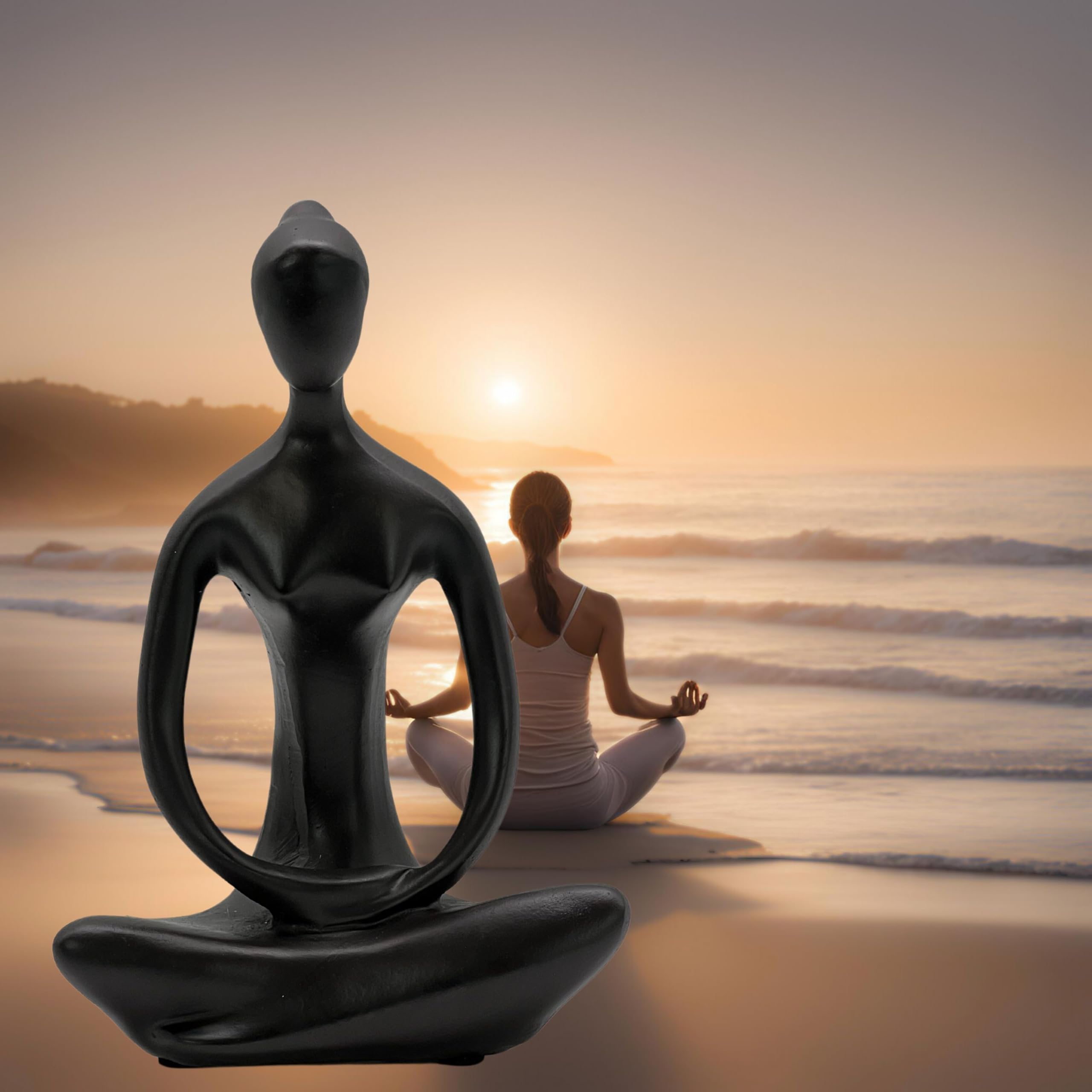 Amazon.co.jp: Elaan31 23134 ヨガレディース像 手作り 瞑想 ポーズ