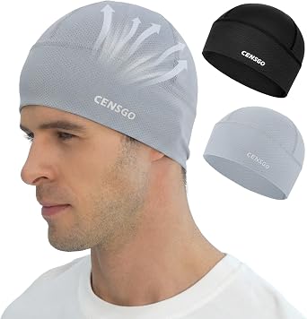 CENSGO Cooling Skull Cap Cycling Hats for Men Women, Motorcycle Hard Hat Helmet Liner