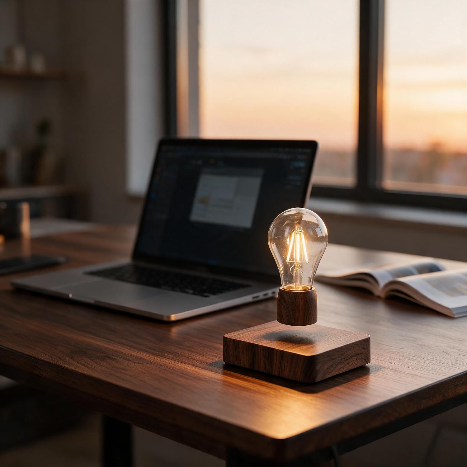 Magnetic Levitating Light Bulb