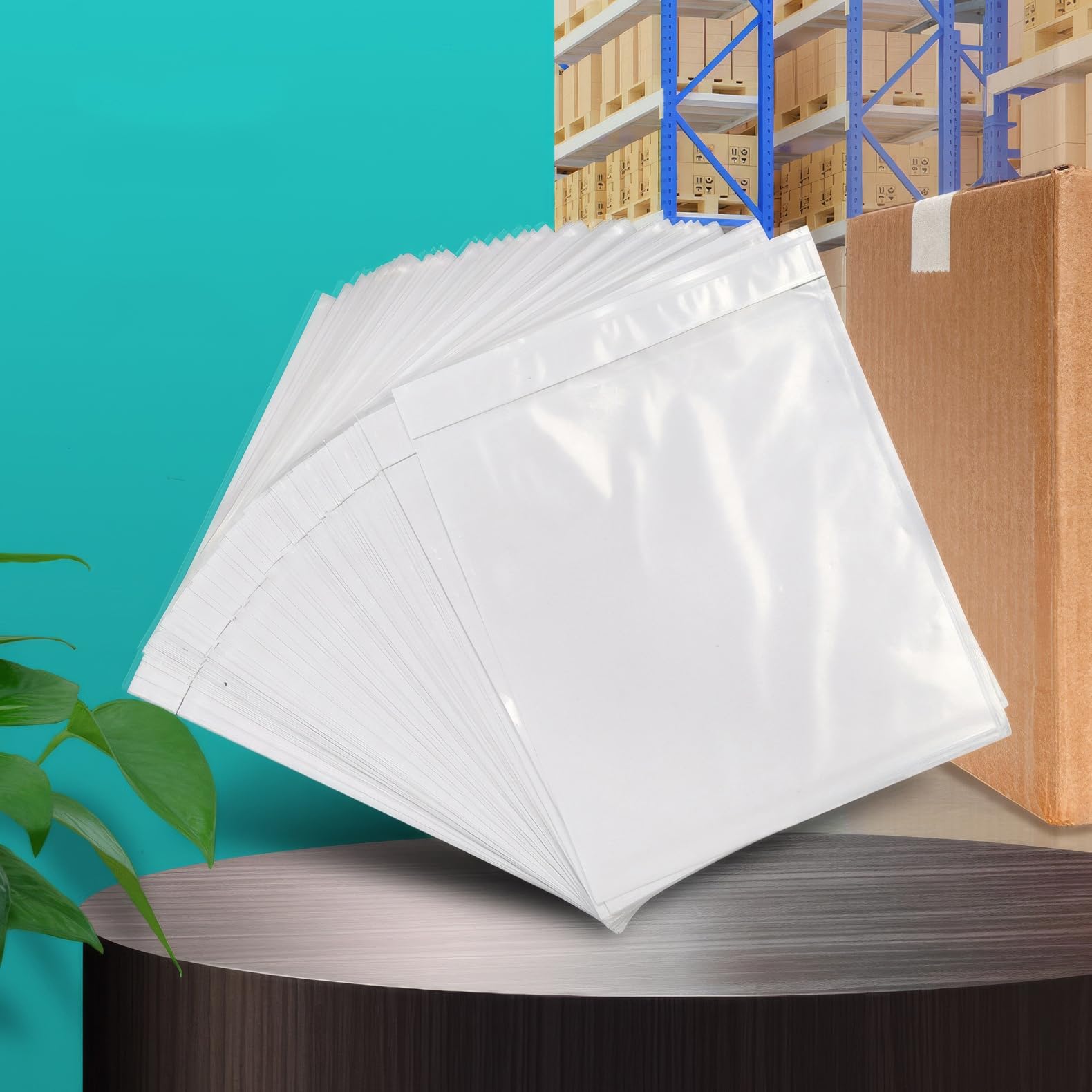 Set di 1000 buste autoadesive per etichette di spedizione, 15 x 22 cm, porta lista postale trasparente per etichette, fatture