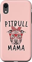 Vista 24 de Funda para iPhone 16 Pit Bull Mama Pitbull Dog Mom Día de la Madre