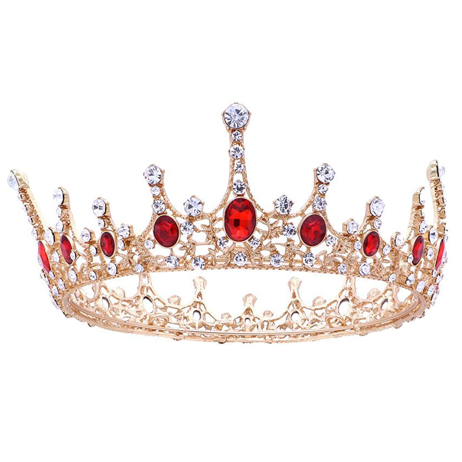 Exbrith Corona Diamantes Imitación, Tiara de Novia de Corona, Corona de Tiara para Mujer, para Fiesta de Cumpleaños para Concurso de Belleza, Boda, Fiesta, Sombreros de Novia