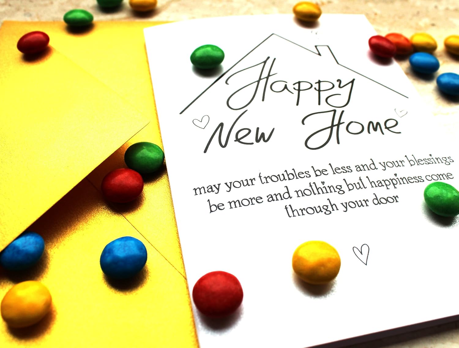 Happy New Home Congratulations, Funny and Sweet Housewarming Card, Irish Blessing, Welcome New Homeowner or Neighbor (1 CARD) image 6 of 7 B09TY25NGC