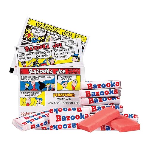 Miniatura 2 de Fun Express - Estuche original de goma de mascar Bazooka a granel - Comestibles - Goma de mascar - Bolas de mascar y envueltas individualmente -