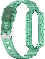 Vista 4 de REYDA Correa de silicona compatible con Xiao Mi Smart Band 7/Mi Smart Band 6/Mi Smart Band 5, suave y flexible y transpirable, pulsera de silicona