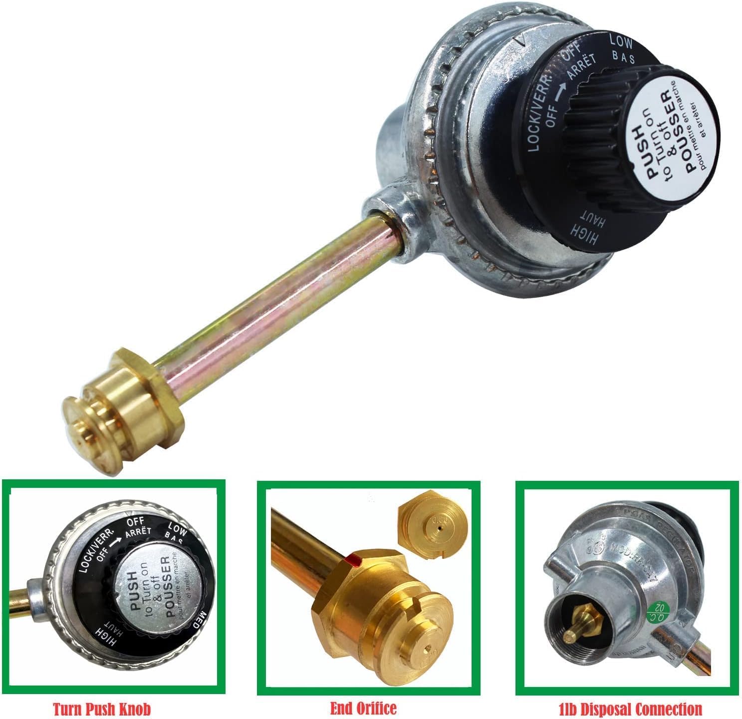 29102349 Regulator Control Valve with Propane Hose Adapter 6FT Fits Convert Char-Broil Grill2Go X200 Portable TRU-Infrared Liquid Propane Gas Grill 1lb to 20 lb