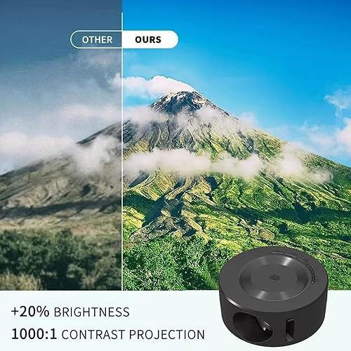 Miniatura 4 de EBTOOLS Mini Projector, 1080P Portable Projector, with Remote Control, Eye Friendly, Multiple Interfaces, Compact and Portable, for Home, Yard,