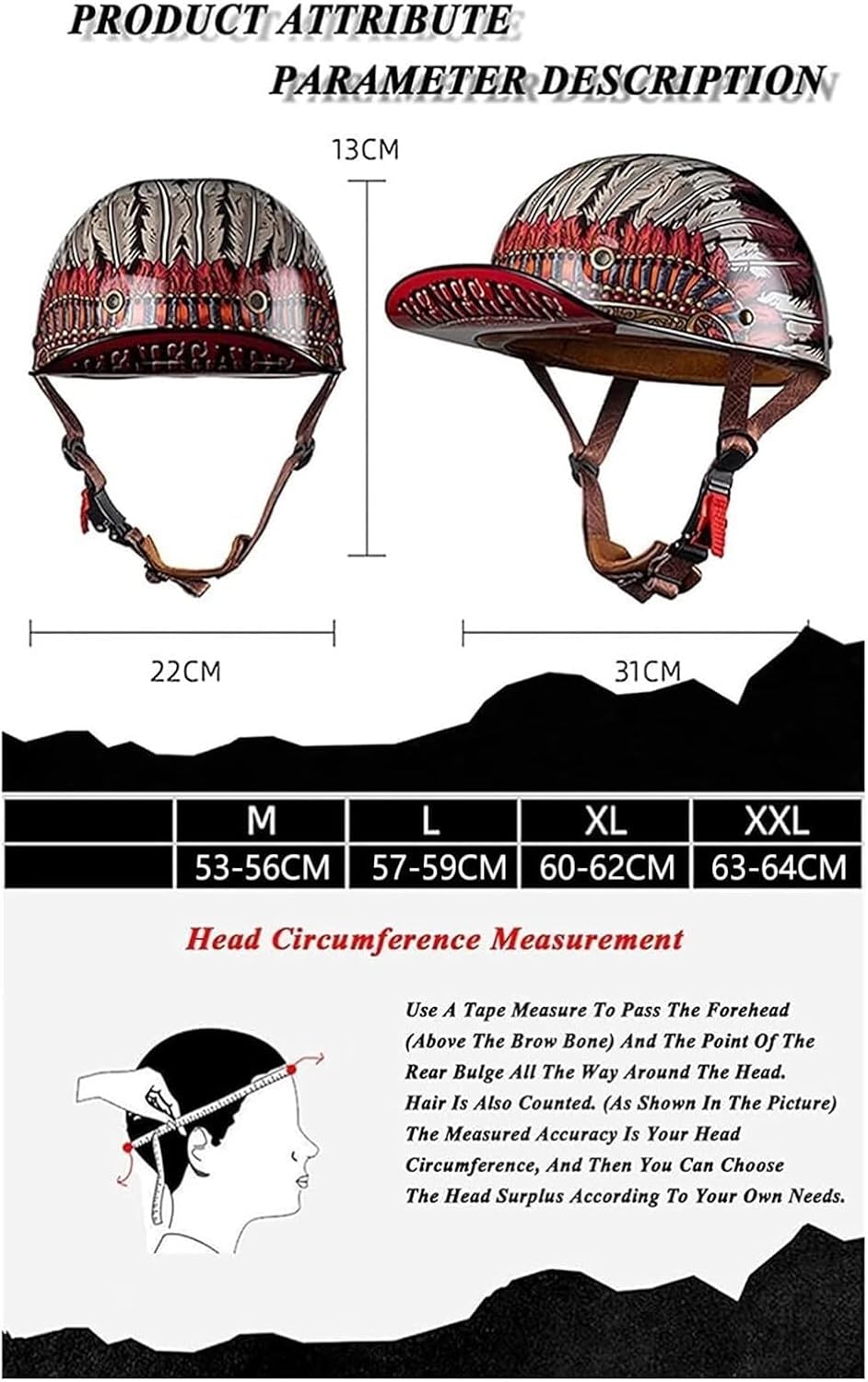 Unisex Baseball Cap Motorcycle Helmet DOT Approved, German Style Retro Small Half Shell Helmet, Men Women Scooter Bike Moped Open Face Helmet