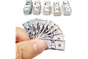 Mini Dollar Bills for Dollhouse Decor