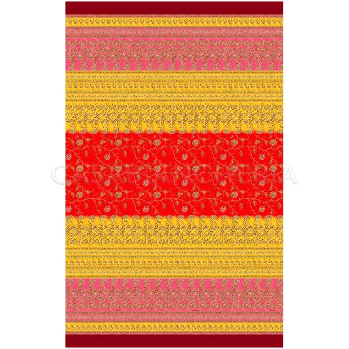Bassetti MONTEFANO Foulard Cotone, Rosso, 270X270
