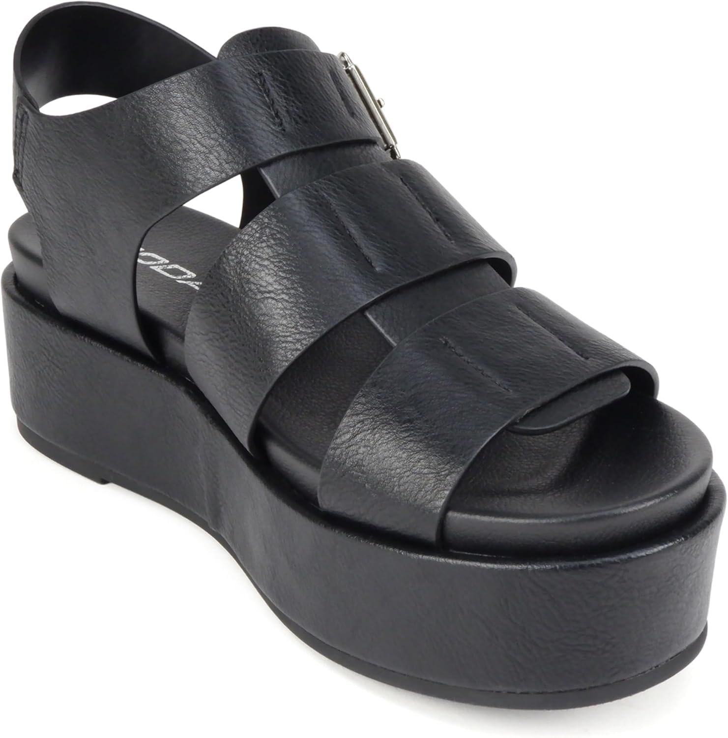 Soda "Bossi ~ Women Round Toe Flatform Fisherman Wedge Sandals with Adjustable Buckle - Image 4