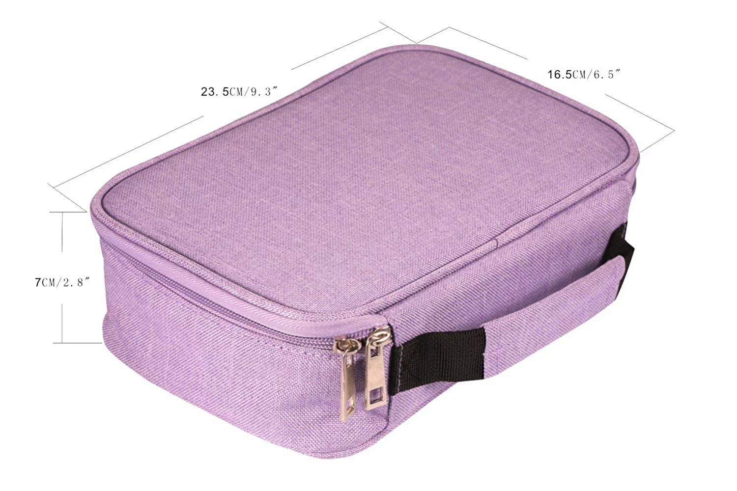 Gullor 72-Fach Mäppchen, Lila – 4-lagige Federtasche Für Stifte & Make-up