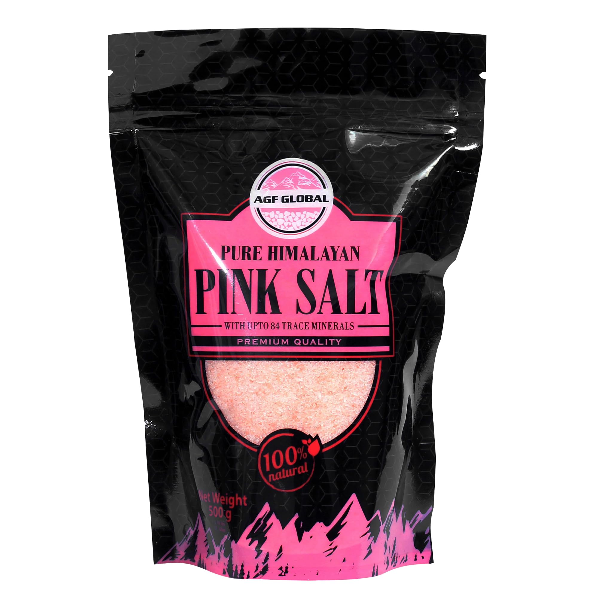 FIGHTSENSE Pure Himalayan Pink Salt fine Grain, 100% Natural Himalayan fine salt (1.1 Pounds Pink, Salt)
