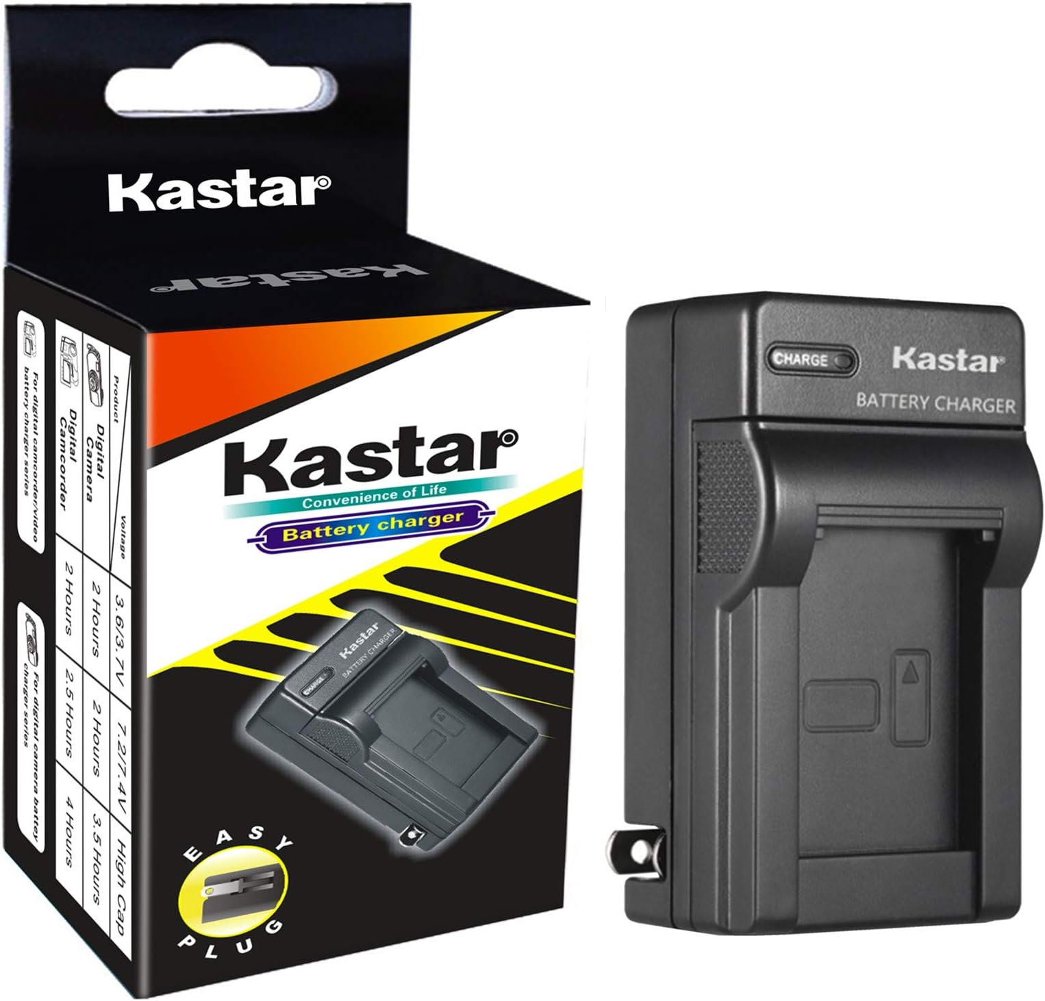 Kastar Travel Charger Replacement for Panasonic Lumix DMC-ZS19, ZS8, ZS10, ZS20, ZS7, ZS3, ZS15, ZS5, ZS6, TZ20, TZ7, TZ30, ZR1, TZ10, ZR3, TZ19