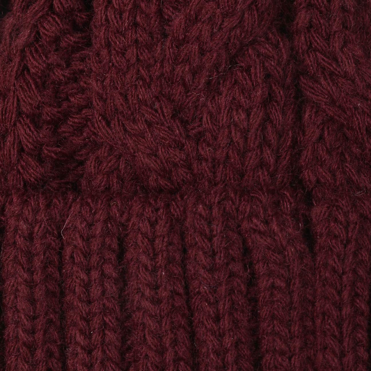 Bonnet a Pompon Giant Femme - Made in Italy pour l'hiver Bonnets en Tricot avec Revers, Doublure, Doublure Hiver Automne-Hiver