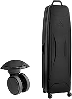 Vista 1 de Funda rígida de viaje de golf con ruedas, diseño de carcasa rígida de PC, impermeable, duradera y de gran capacidad, funda de viaje de golf