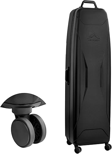 Funda rígida de viaje de golf con ruedas, diseño de carcasa rígida de PC, impermeable, duradera y de gran capacidad, funda de viaje de golf para