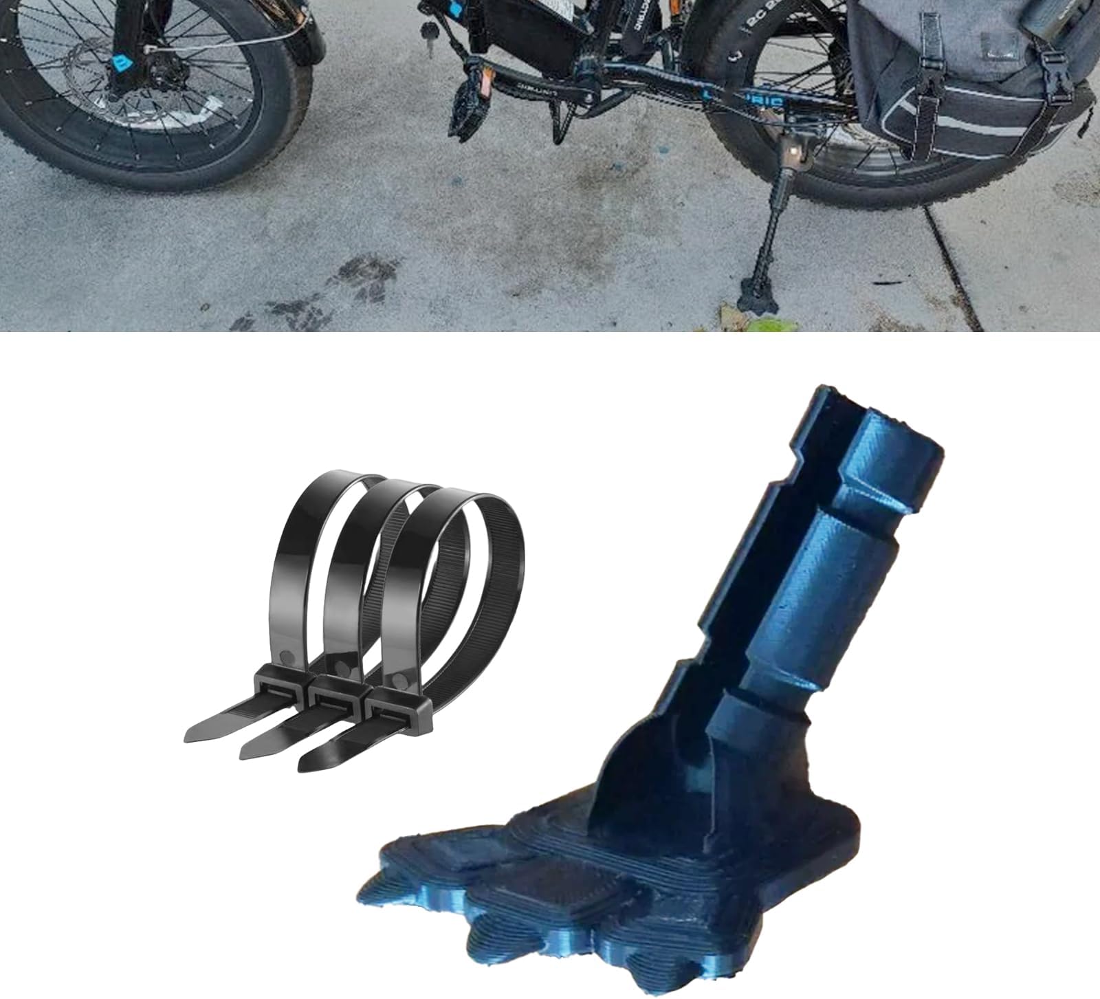 自転車用キックスタンド Lectric XP eBikes & Bicycle用 リアサイド自転車キックスタンド