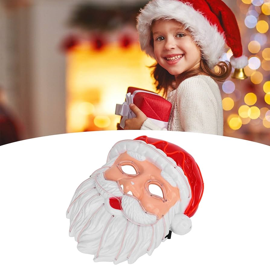 maASMUS TOYS　MASK　クリスマス　サンタ Amazon.com: Topyond Santa Mask Cosplay,Christmas Elf Mask