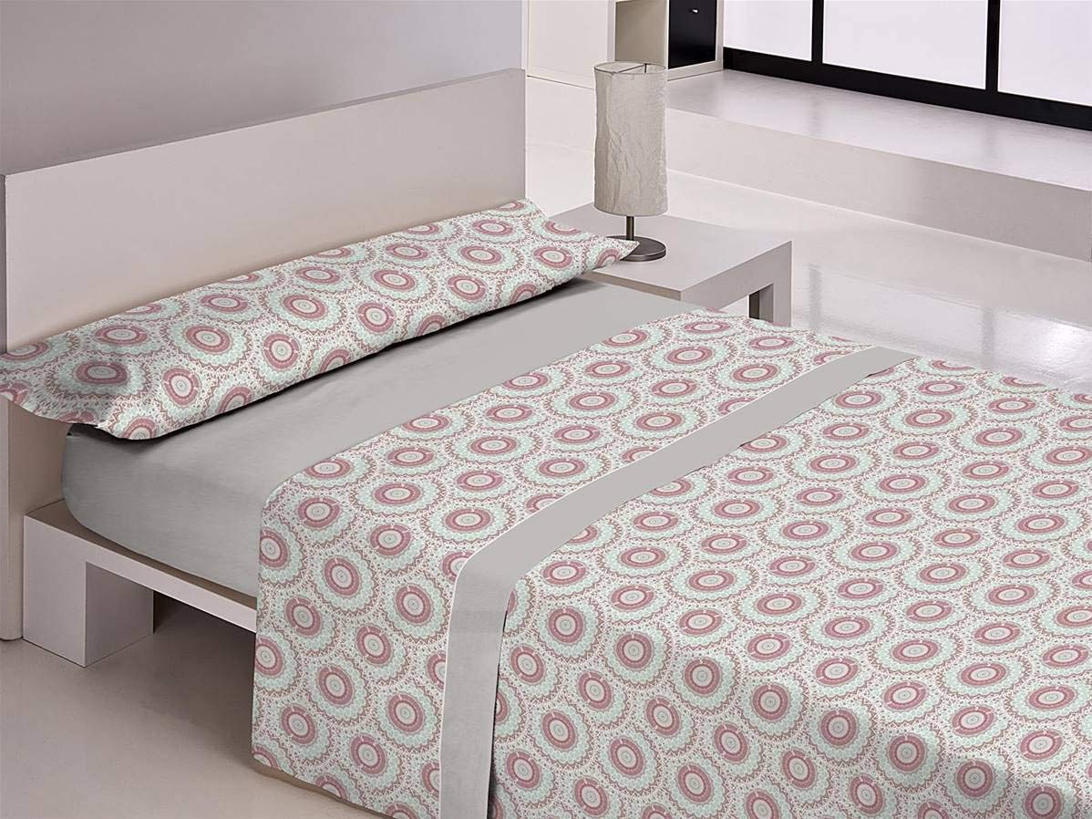 JAVIER LARRAINZAR Grey C5 Flat Sheet 180 cm