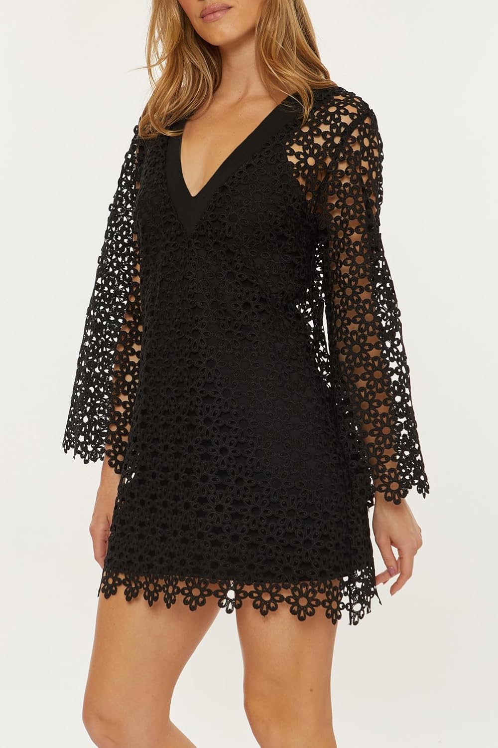 Trina Turk Womens Chateau Bell Slip Dress, V-Neck, Beach Cover Ups for WomenSwimwear Cover Up - Image 2