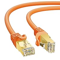 Vista 9 de Cable Ethernet Cat 7 de 30 pies, cable de Internet de alta velocidad de 10 Gbps, blindado SFTP, cobre puro OFC, cable de red LAN RJ45 CAT7