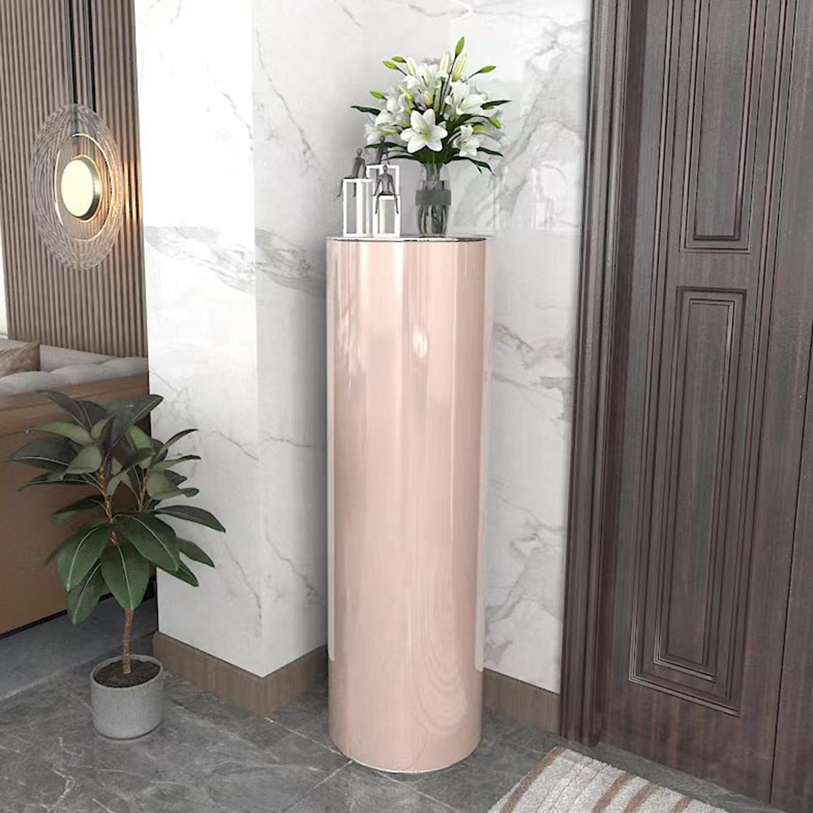 Étagère à chaussures rotative haut de gamme en métal moderne pour maison