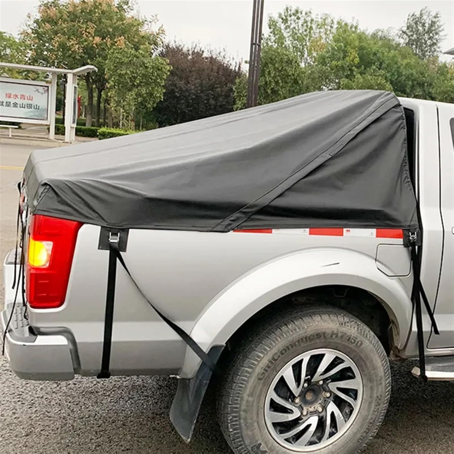 Truck Bed Tarp Cover Pickup Truck Bed Cover Truck Bed Tarp Cover Waterproof Pickup Truck Bed Cover Pickup Truck Bed Cover(Black,6.5-ft. Bed)