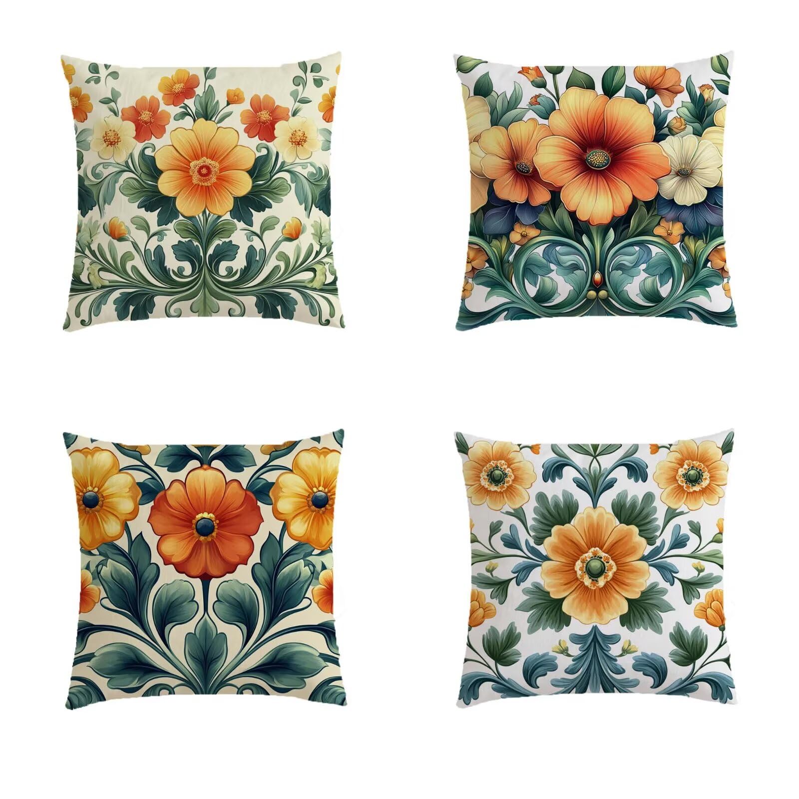 Housse de coussin 50x50 double face pour rafraîchir un canapé terne