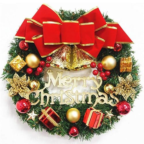 Christmas Wreath 13 inches Christmas Decoration Wreath for Door,Christmas Garland