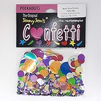 Vista 2 de Círculo de confeti nuevo burbujeante (3 tamaños) multicolor - paquete al por menor #9680 QS0