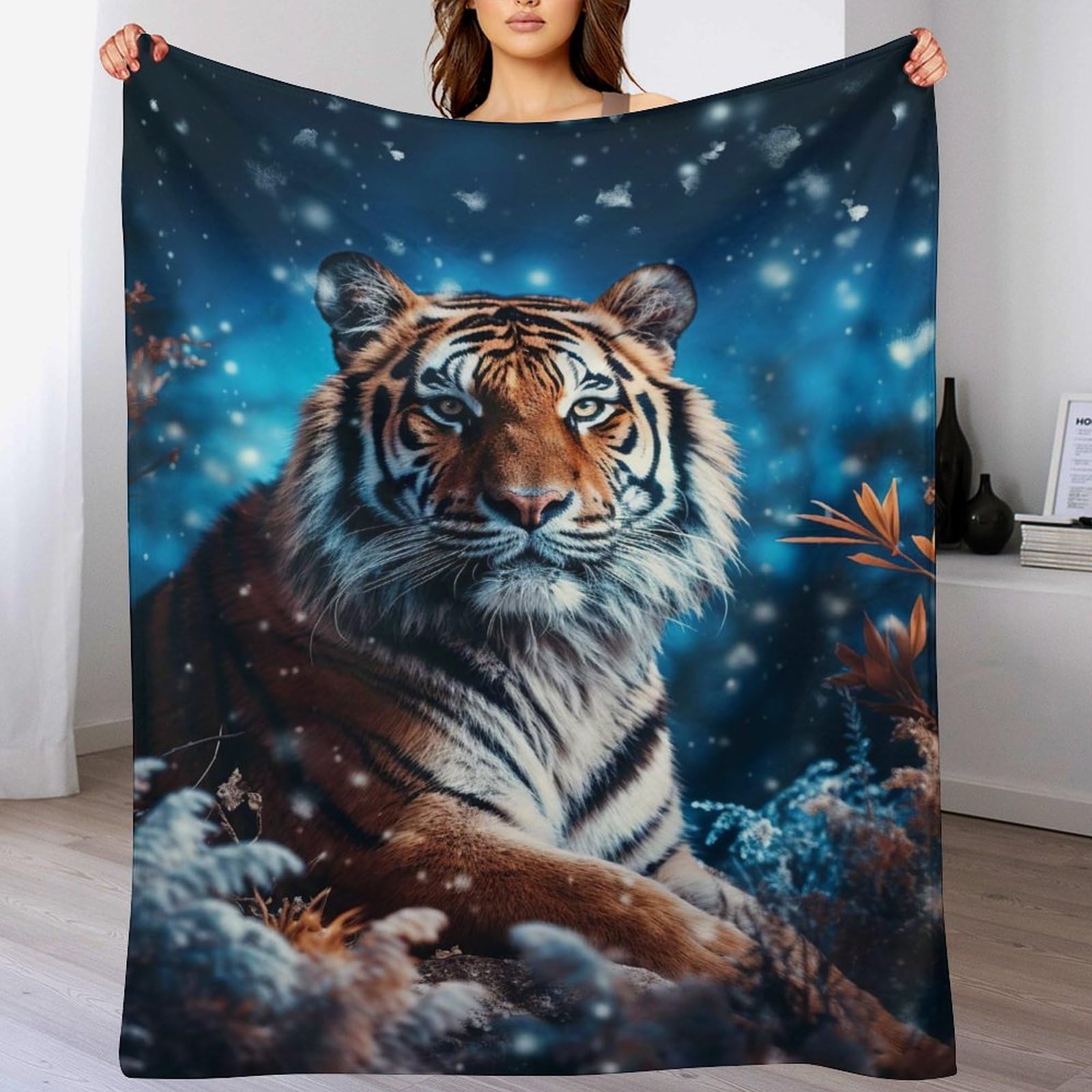 Couverture polaire en flanelle tigre : l'atout cocooning de votre salon