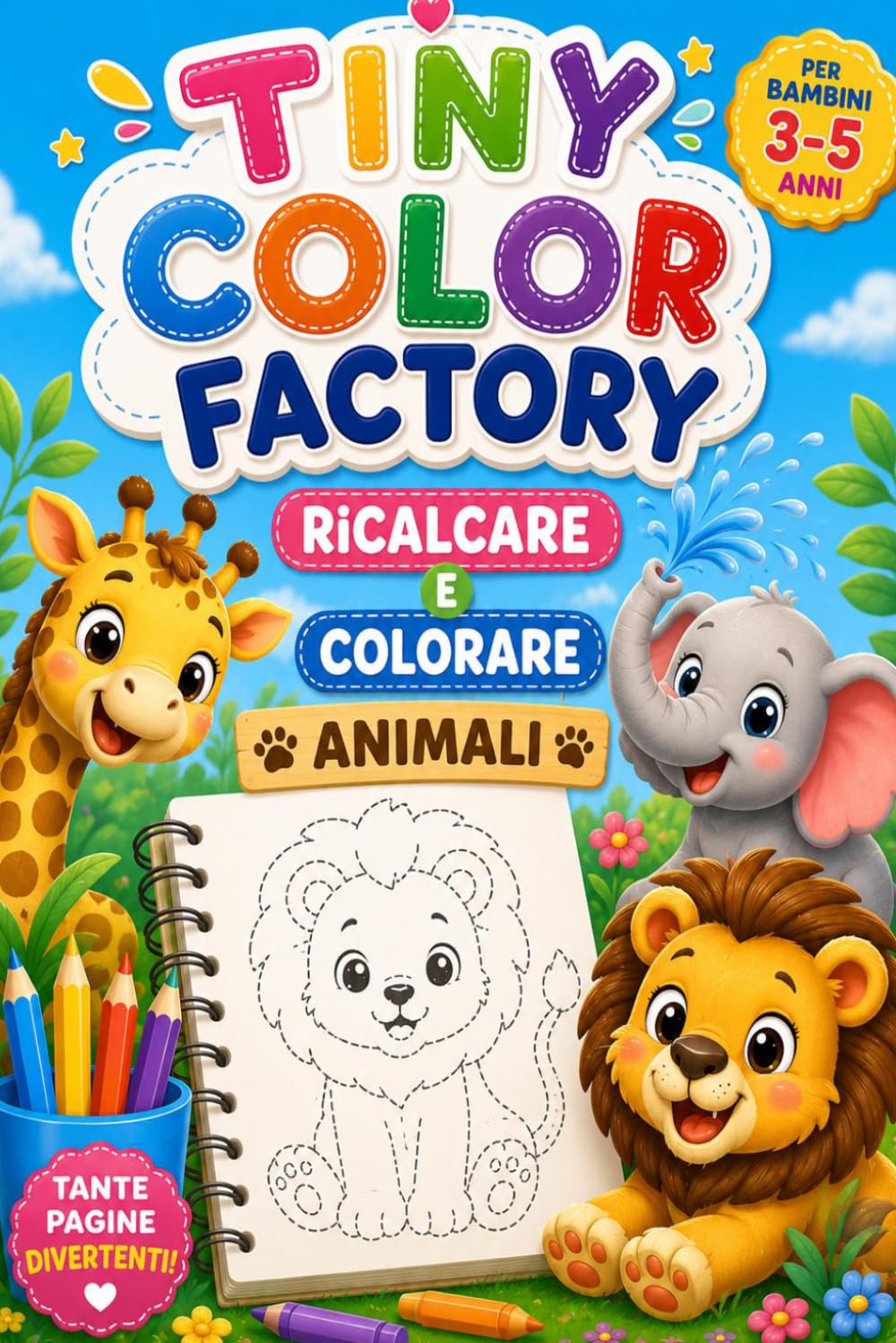 Animali da colorare e ricalcare